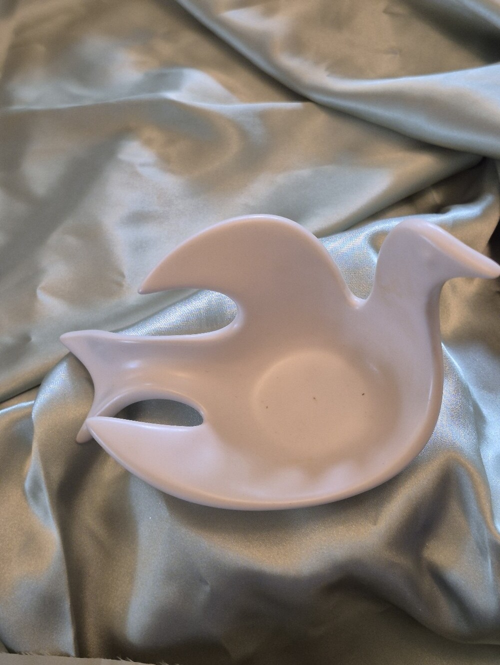 White Ceramic Dove Bird-Shaped Dish Jonathan Adler Collectible Dish